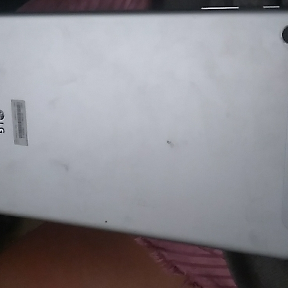LG silver tablet pretty fair condition. - Picture 2 of 2
